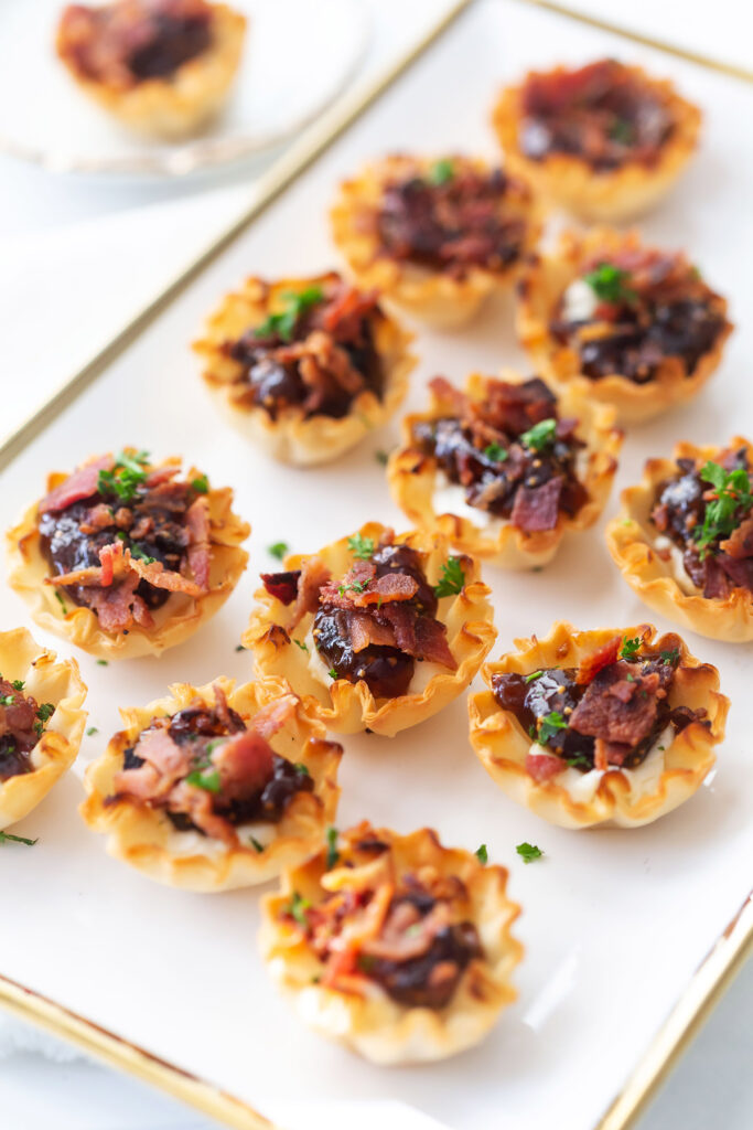 Goat Cheese, Bacon and Fig Jam Bites