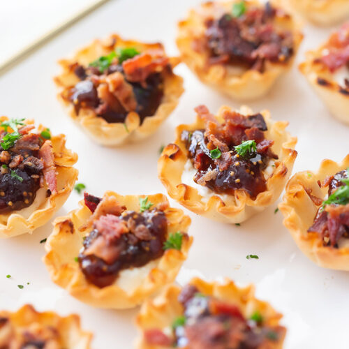 Goat cheese bites with bacon