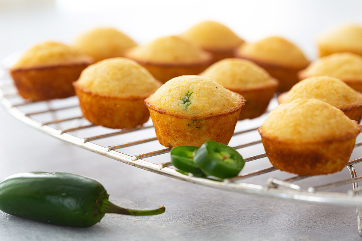 Mini Jalapeño Corn Muffins