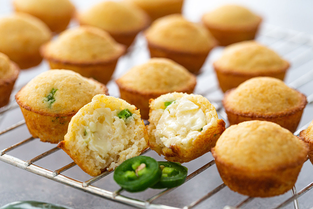 Skillet-Style Savory Cornbread Muffins