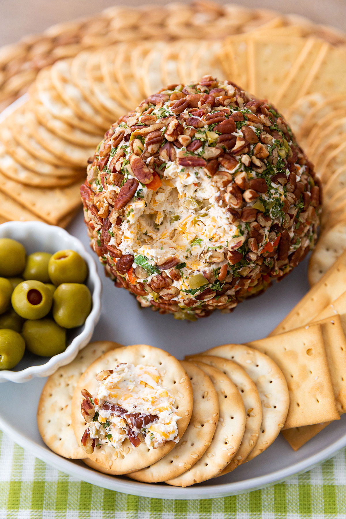 Green Olive Cheese Ball 
