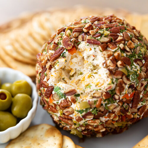 Olive Cheeseball with Pecans