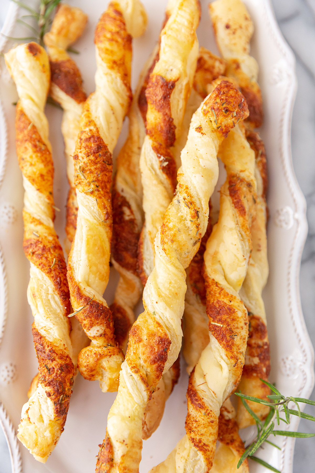 Puff Pastry Parmesan Twists (Cheese Straws) - Best Appetizers