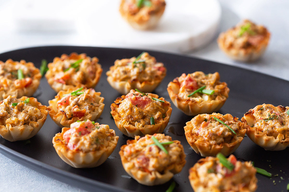Sausage Appetizer in Phyllo Cups