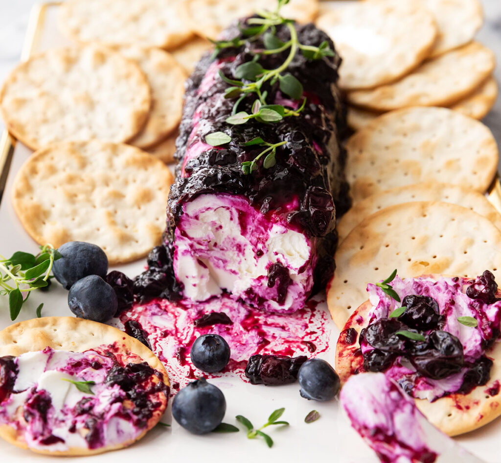 Blueberry Goat Cheese Log - Best Appetizers