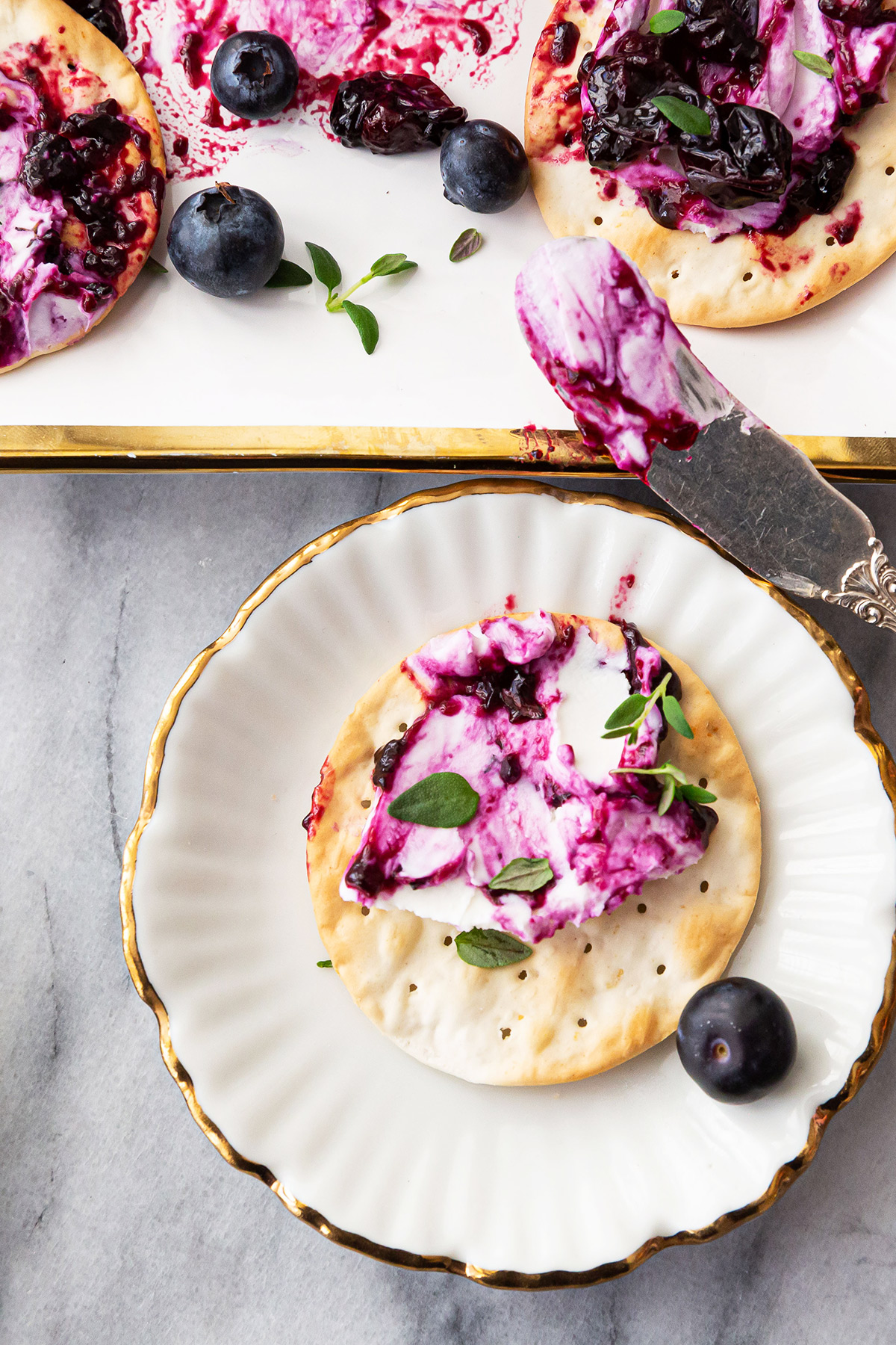 blueberry goat cheese log appetizer