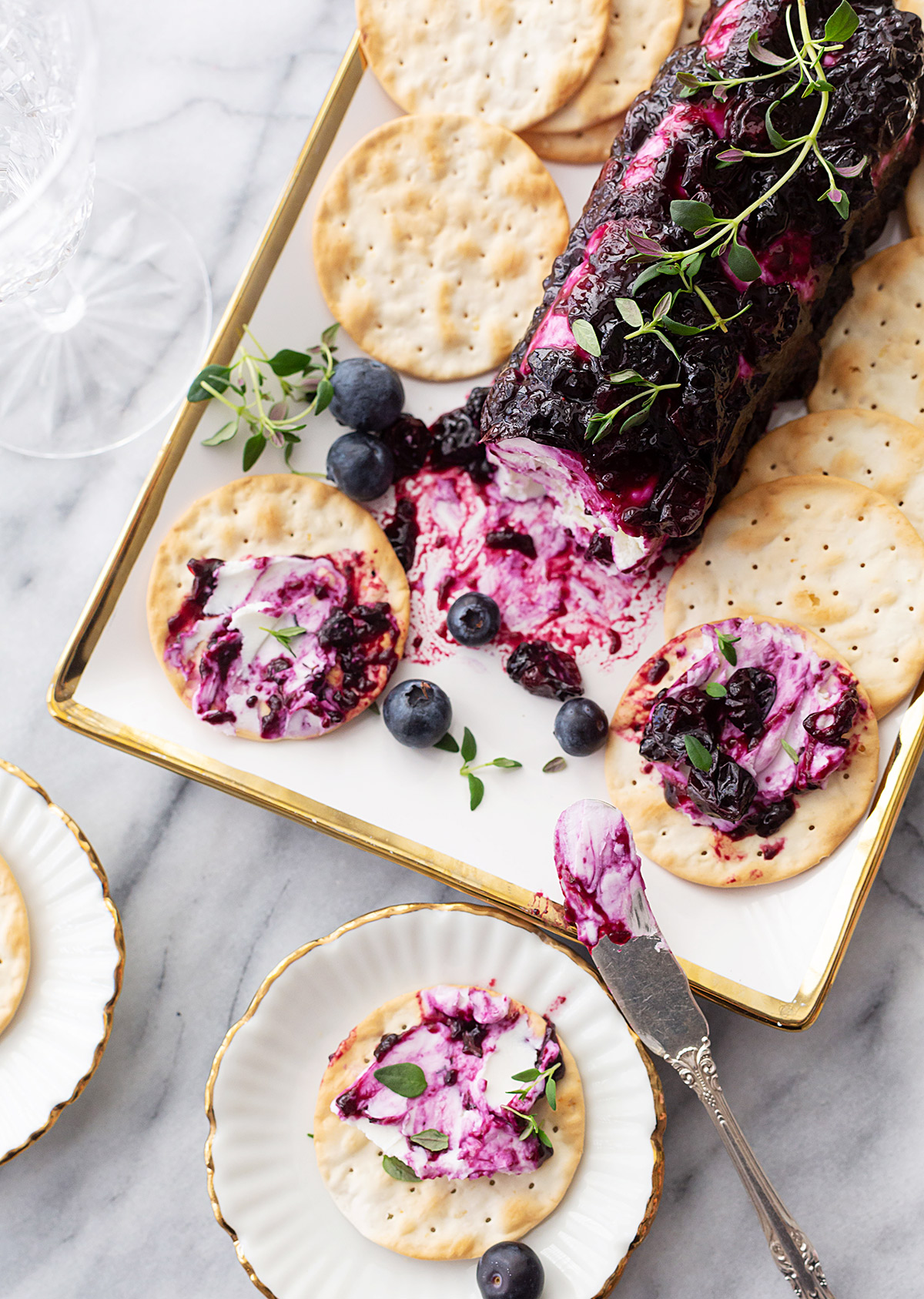 Blueberry Goat Cheese Log Recipe