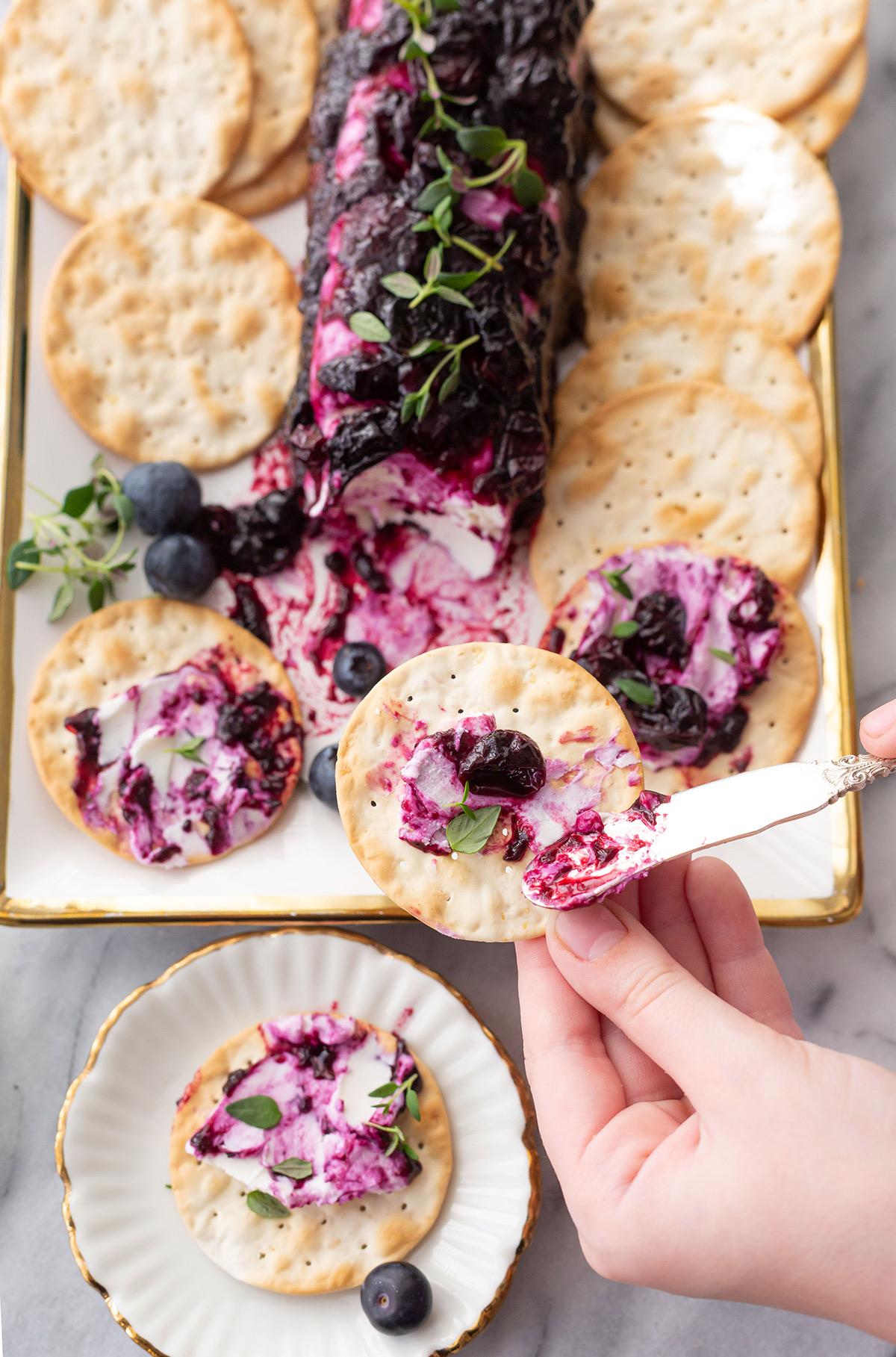 blueberry goat cheese appetizer