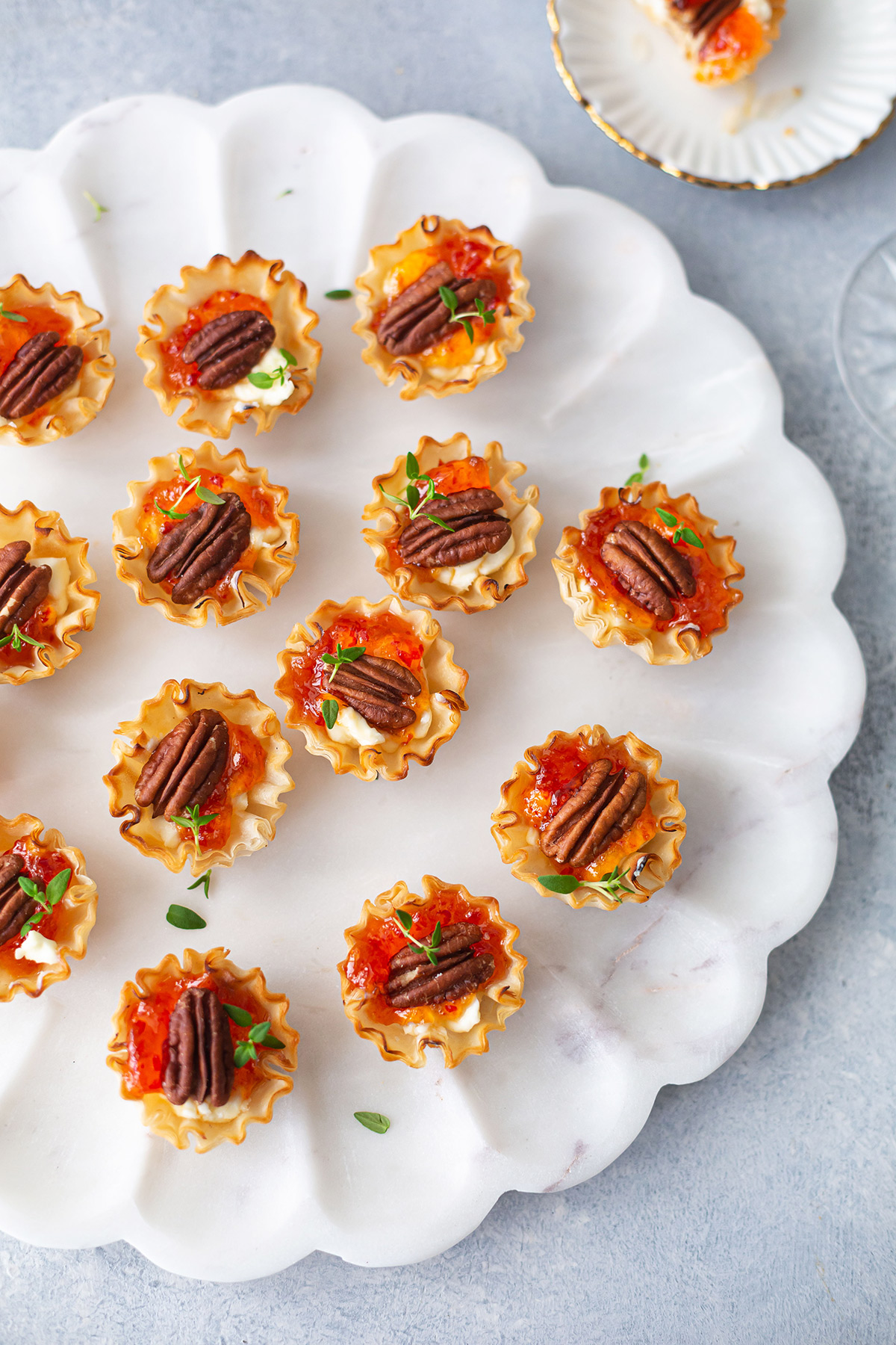 Pepper Jelly and Cream Cheese Phyllo Cups