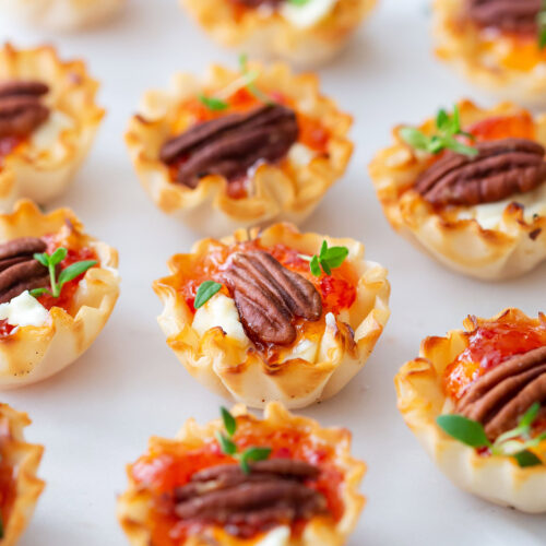 Cream Cheese and Pepper Jelly Phyllo Cups - Best Appetizers