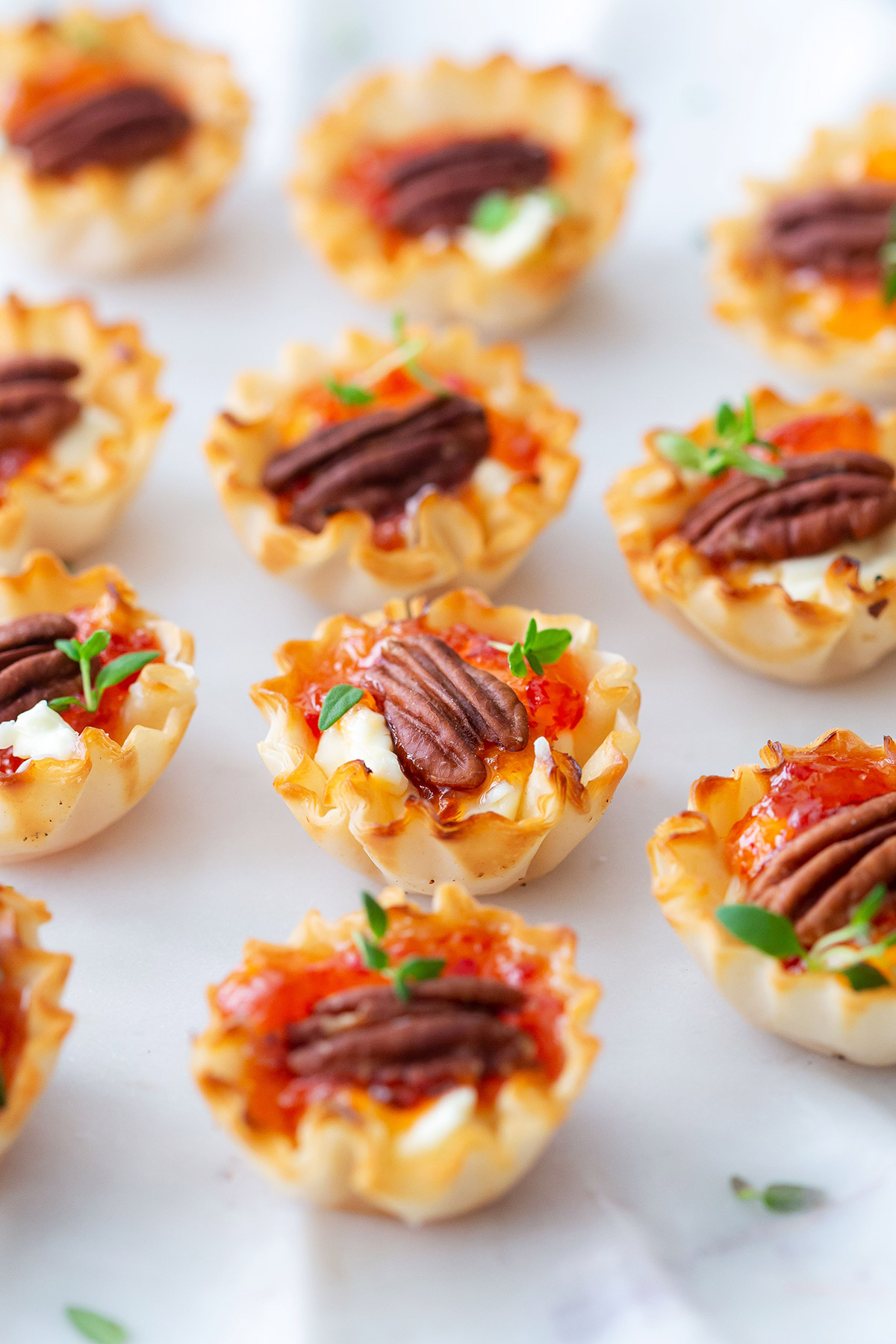 Cream Cheese and Pepper Jelly Phyllo Cups - Best Appetizers