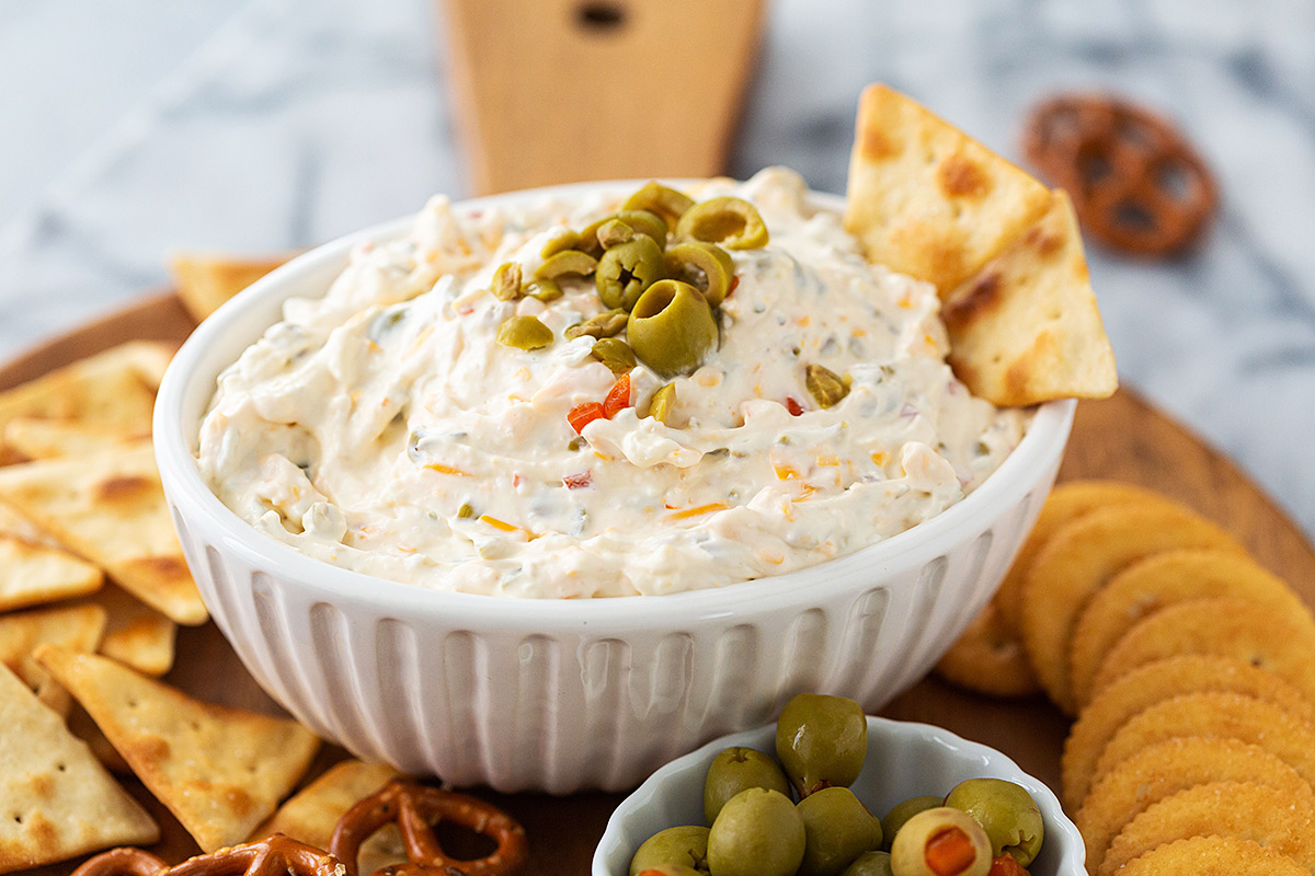 Olive Dip (with Cream Cheese) - Best Appetizers