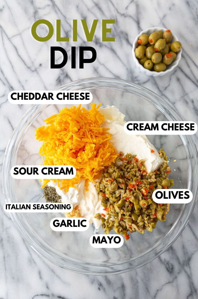 Olive Dip (with Cream Cheese) - Best Appetizers