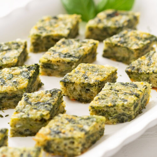 Spinach Cheese Square Appetizer