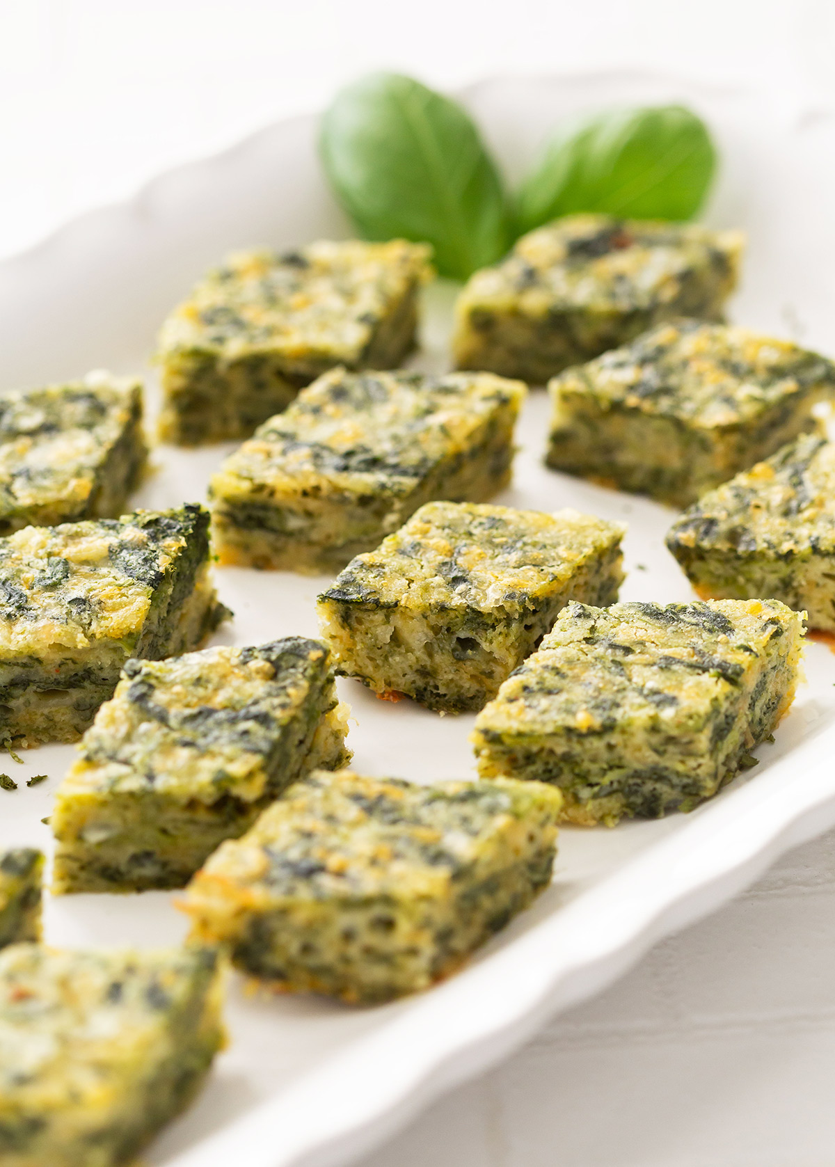 Spinach Cheese Square Appetizer