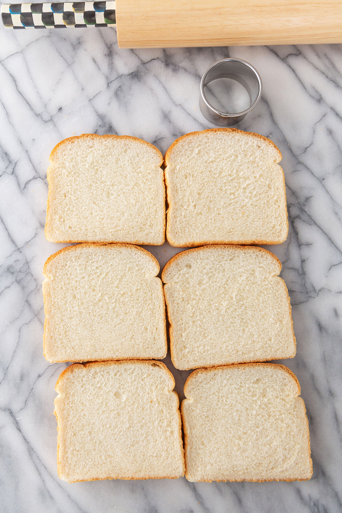 Sandwich Bread on Marble Counter