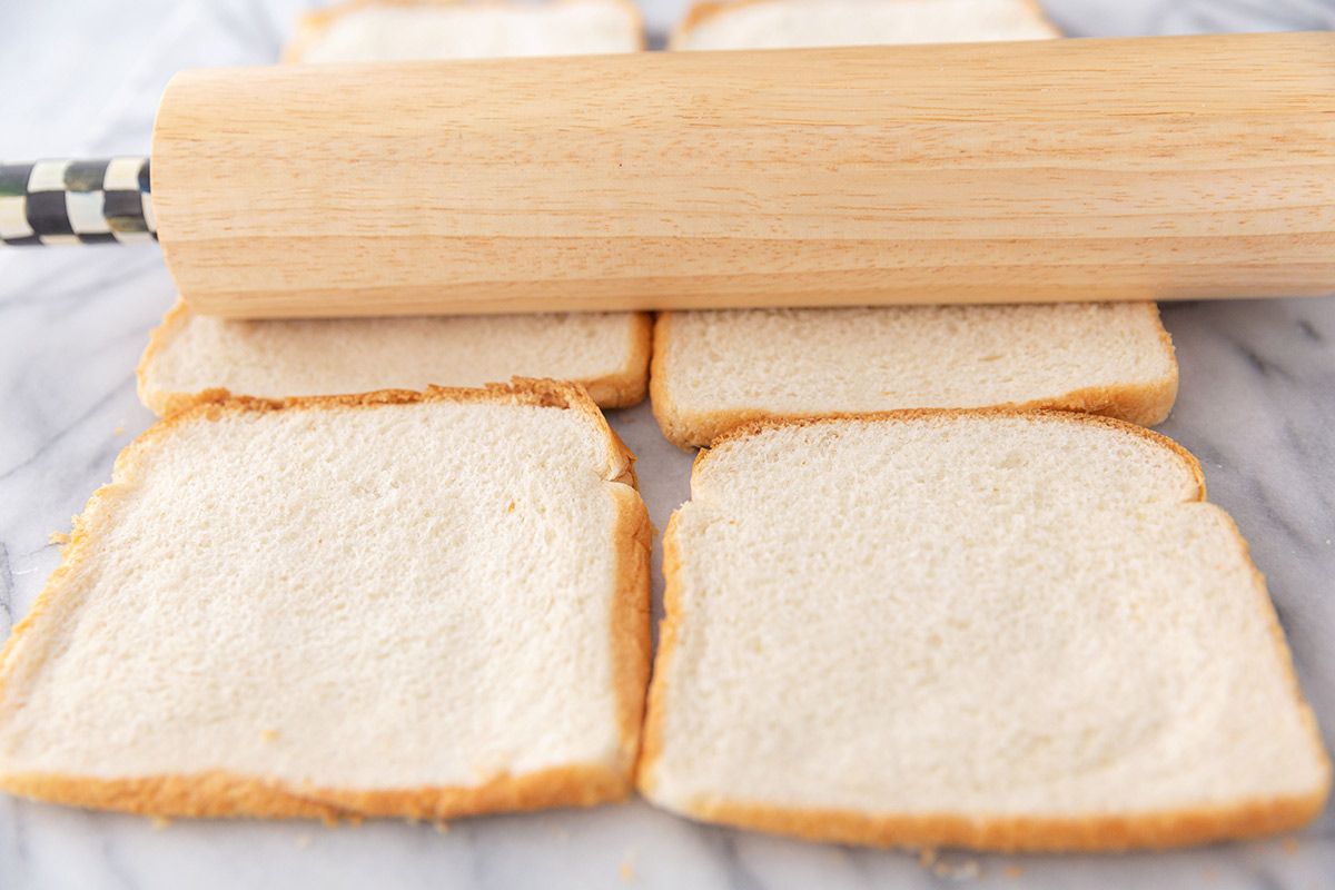 Rolling Pin over Sandwich Bread