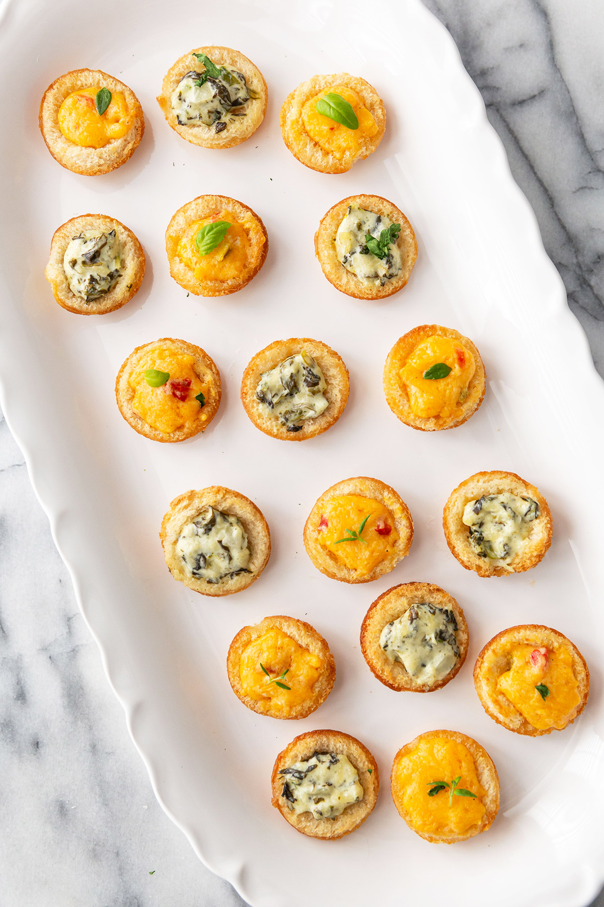 Toast Bread Cups for Appetizers