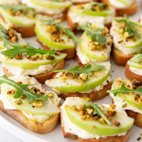 Whipped Ricotta Crostini Appetizer