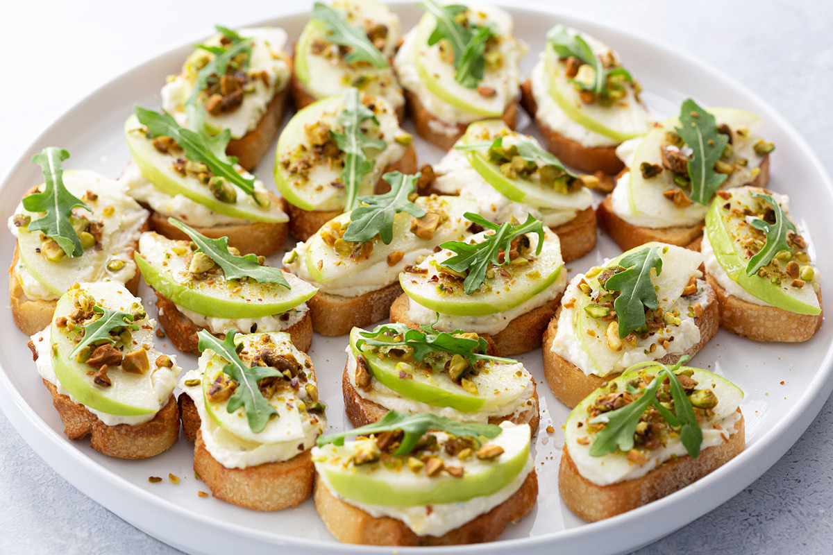 whipped ricotta and honey crostini