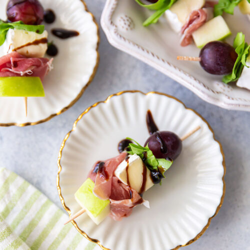 Brie and Prosciutto Skewers