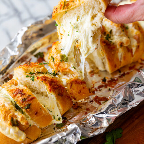 Cheese Stuffed Garlic Bread