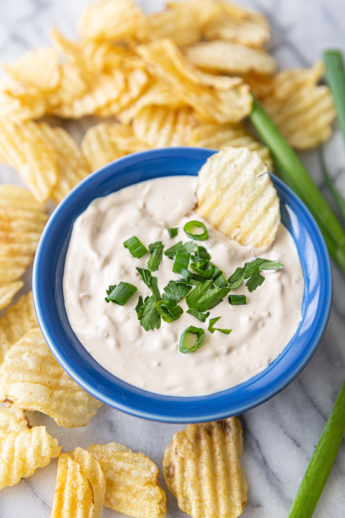 Creamy 4-Ingredient Green Onion Dip Recipe Is Better Than the Mix Packet, Appetizers