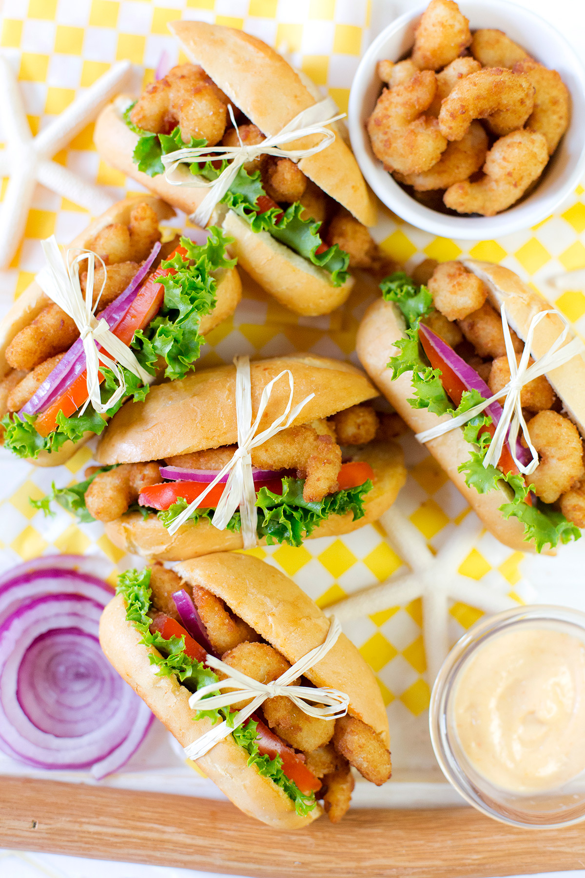 Mini Shrimp Po' Boy Sandwiches