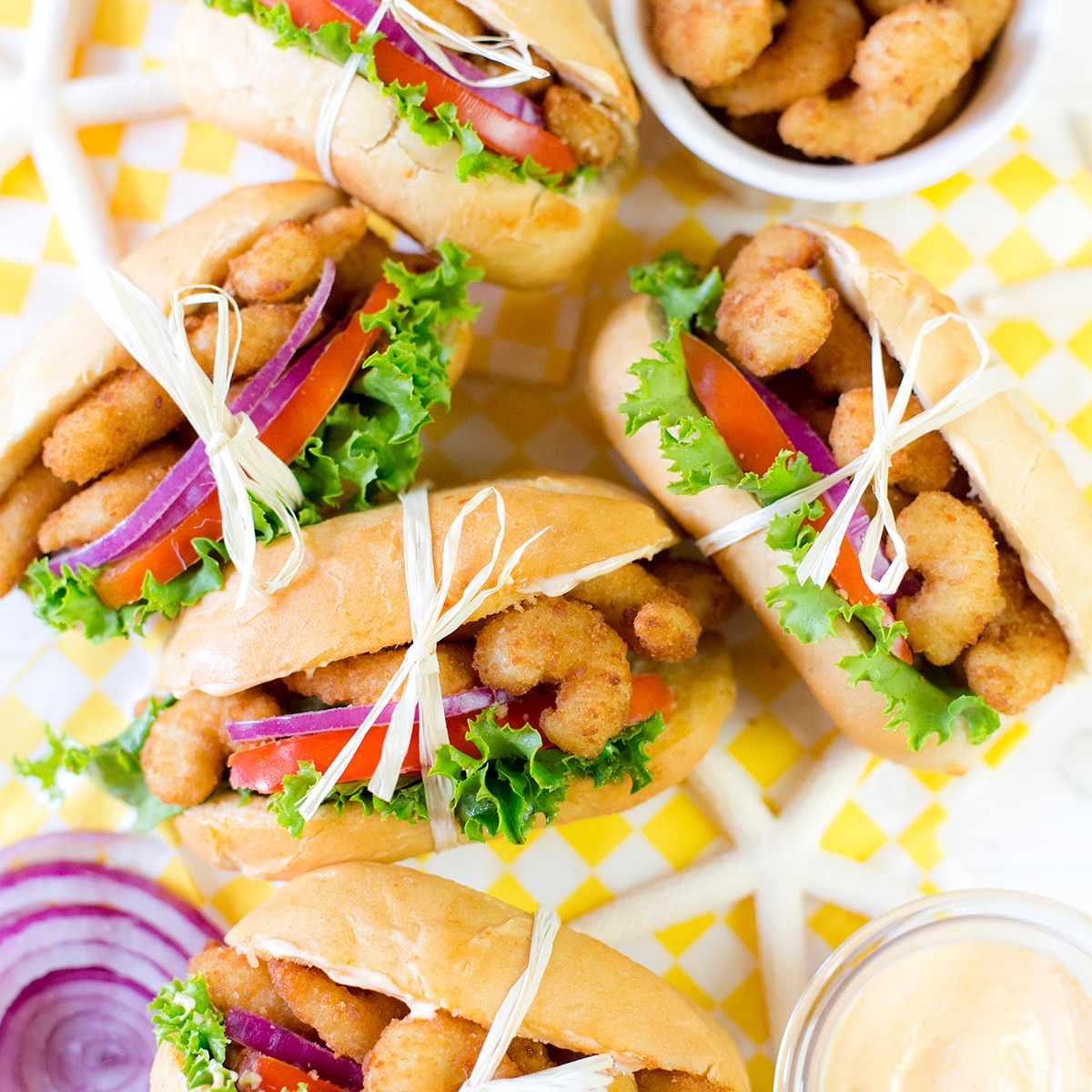 Mini Shrimp Po’ Boy Sandwiches