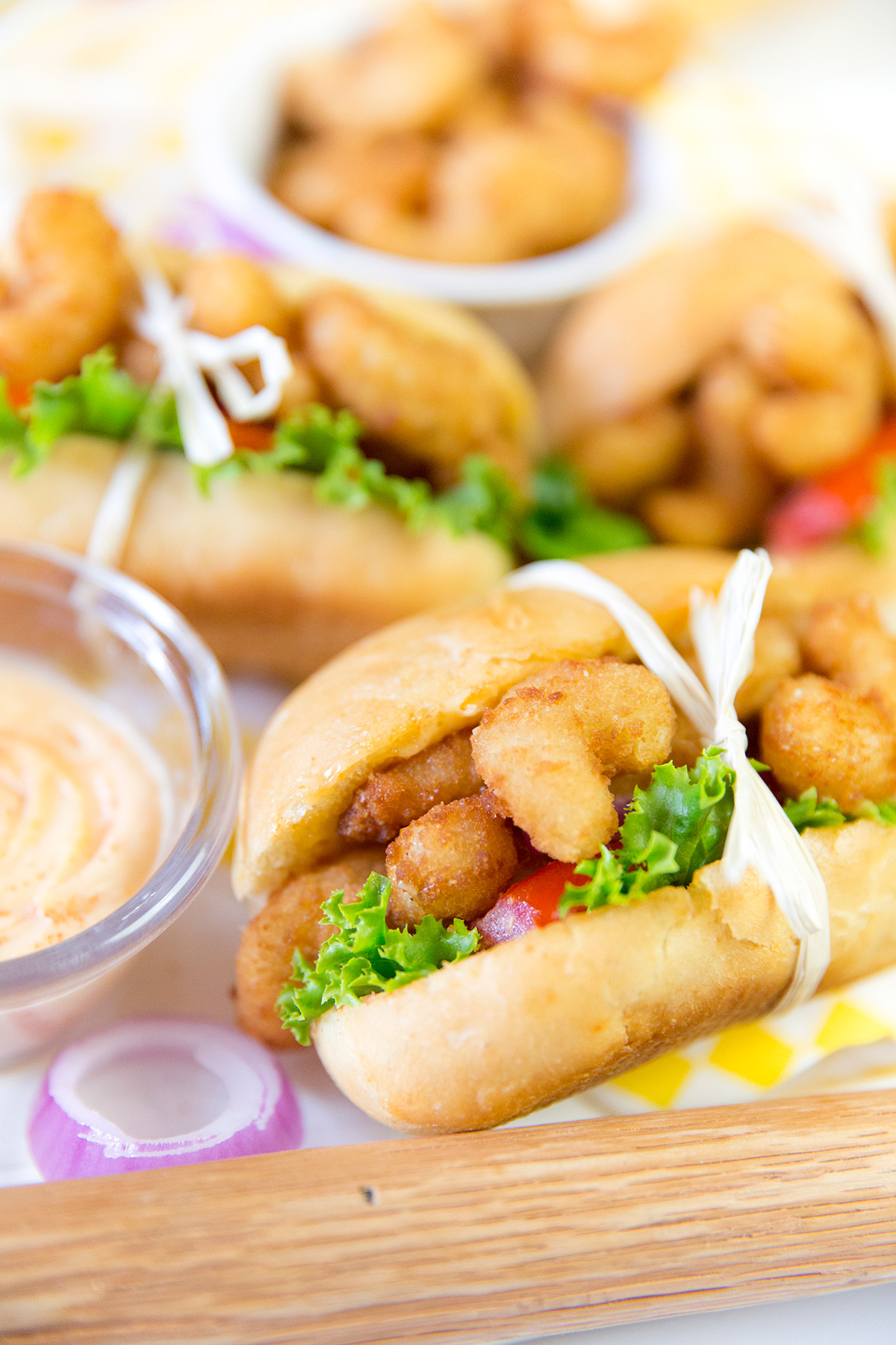 Appetizer Sized Po' Boy Sandwiches