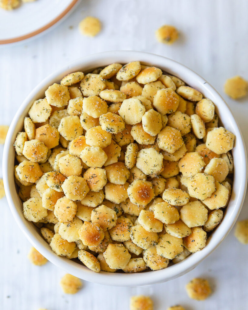 Making Ranch Oyster Crackers