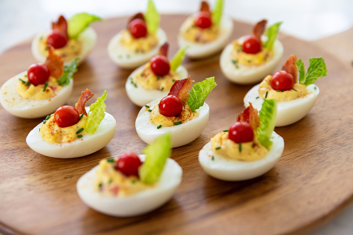 BLT Deviled Eggs