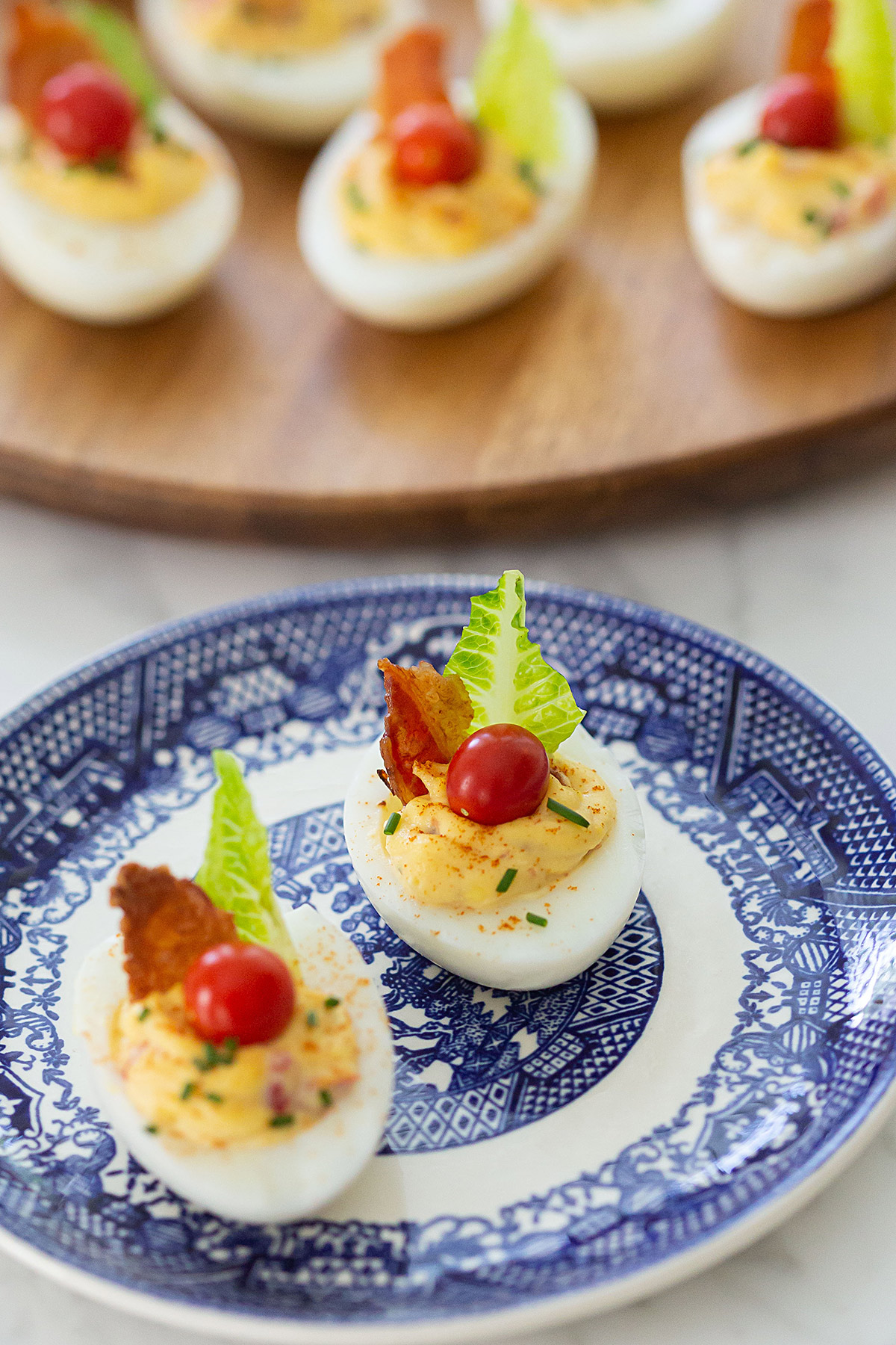 BLT Deviled Eggs