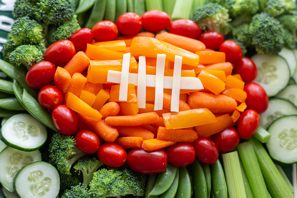 Football Veggie Tray