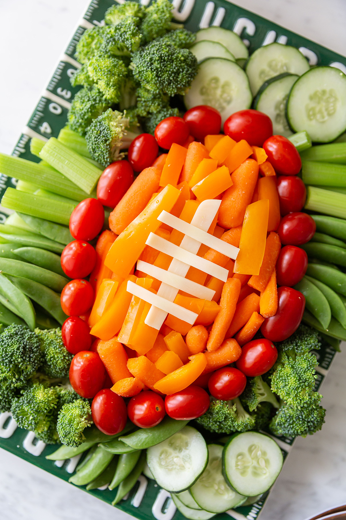 Football Veggie Tray - Best Appetizers