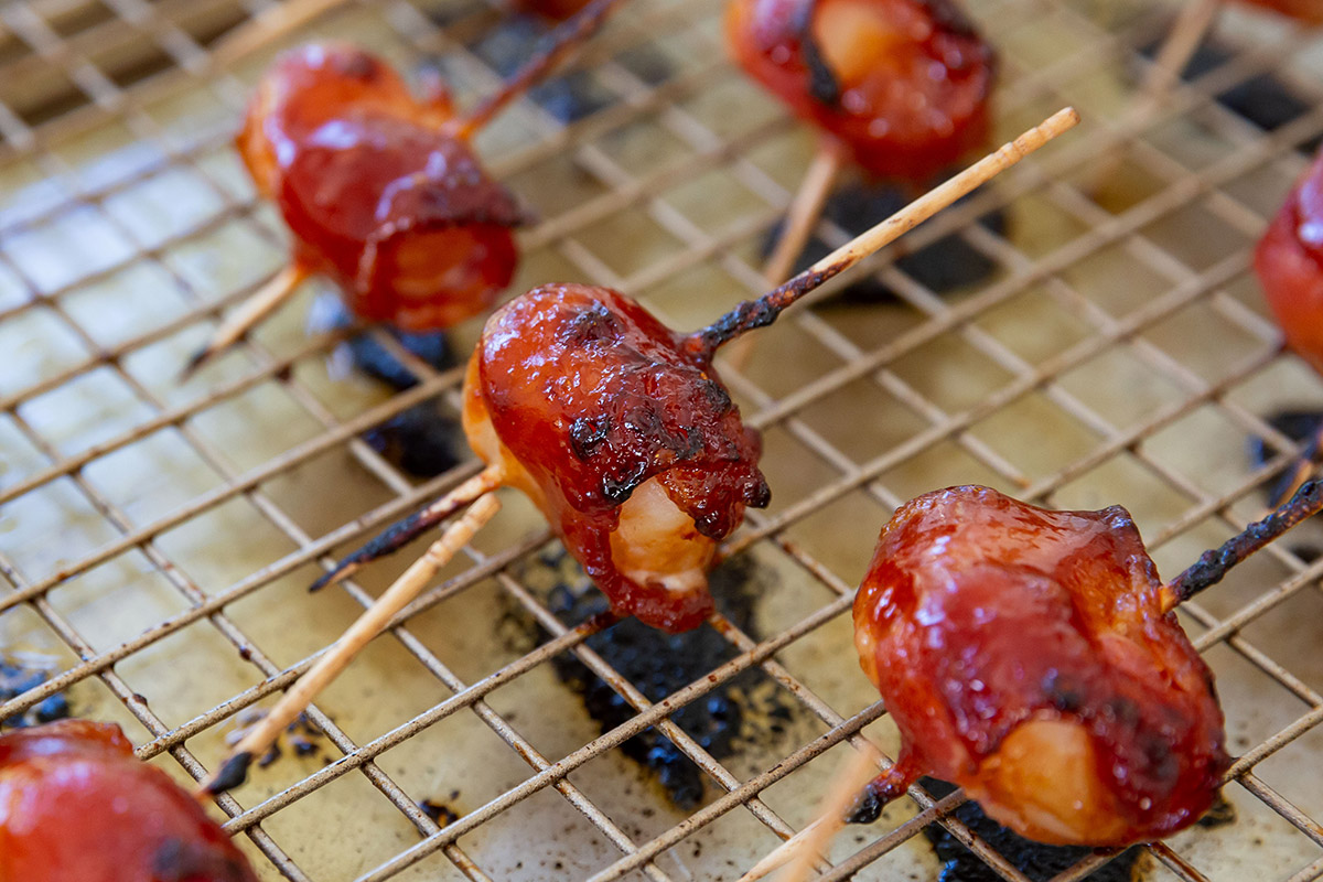 Baked Bacon Wrapped Water Chestnut