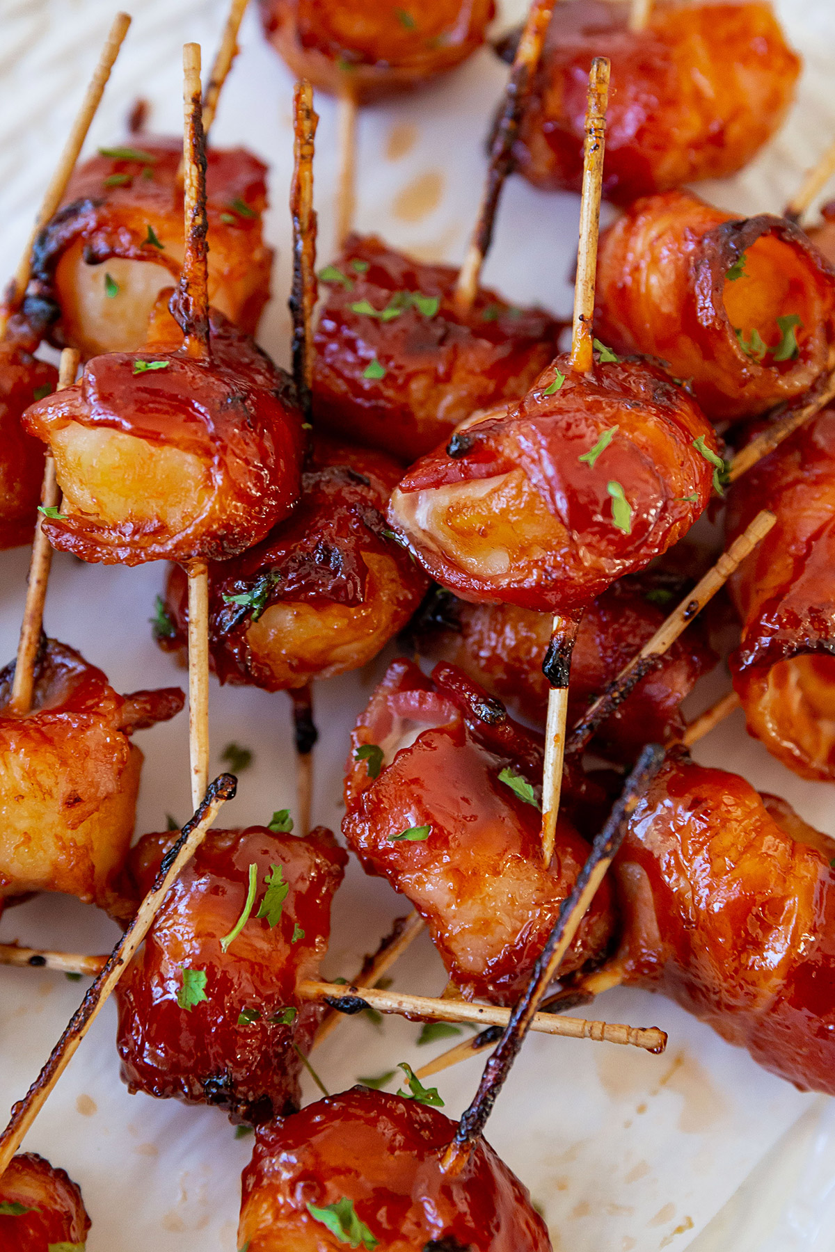 Holiday Appetizer Bacon Wrapped Water Chestnuts
