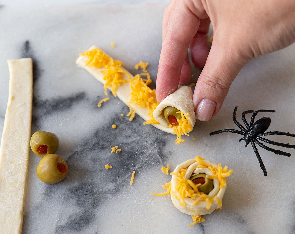 Olive Appetizer Bites for Halloween