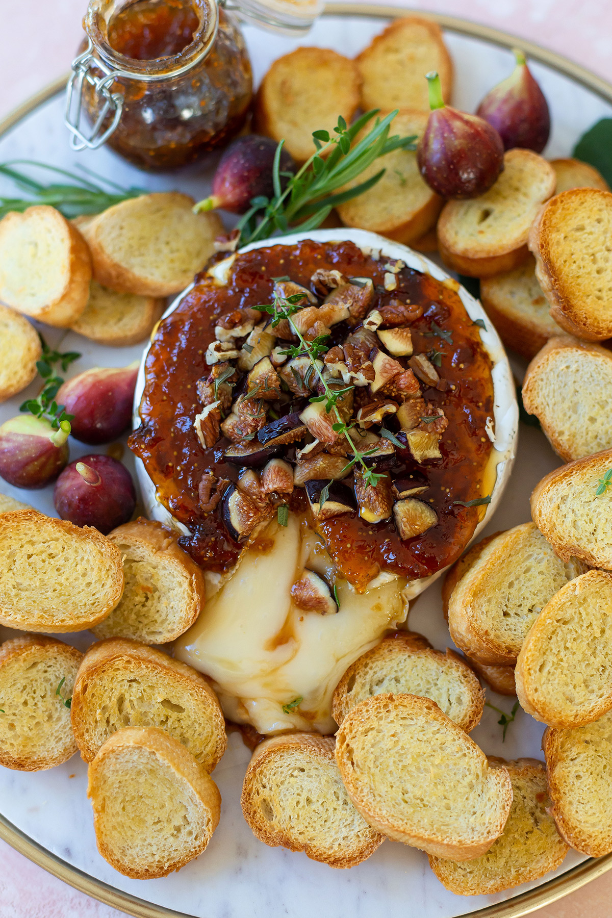 The BEST Baked Brie With Jam