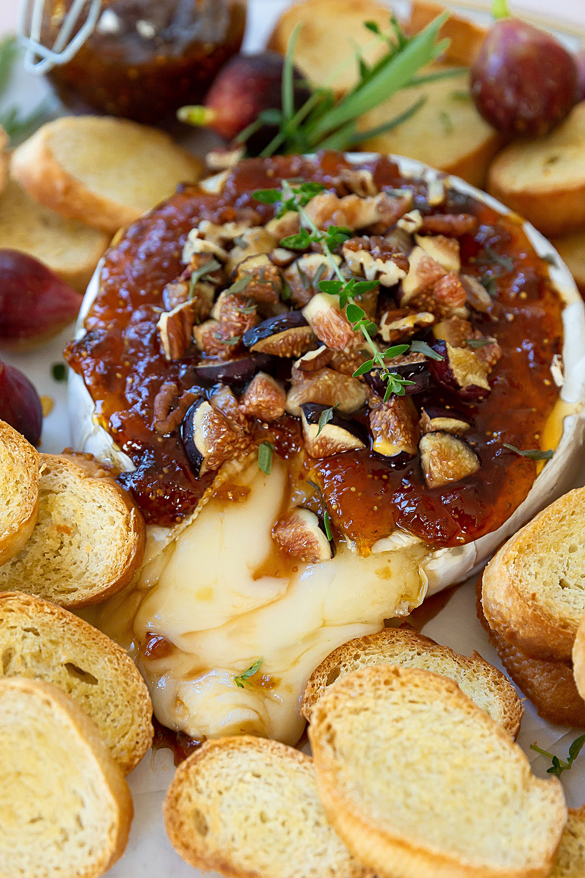 Baked Brie with Fig Jam - Tasha's Artisan Foods