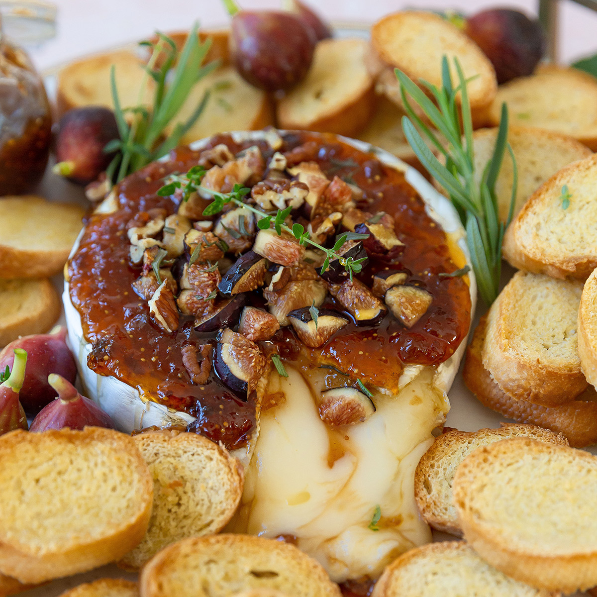 The BEST Baked Brie With Jam