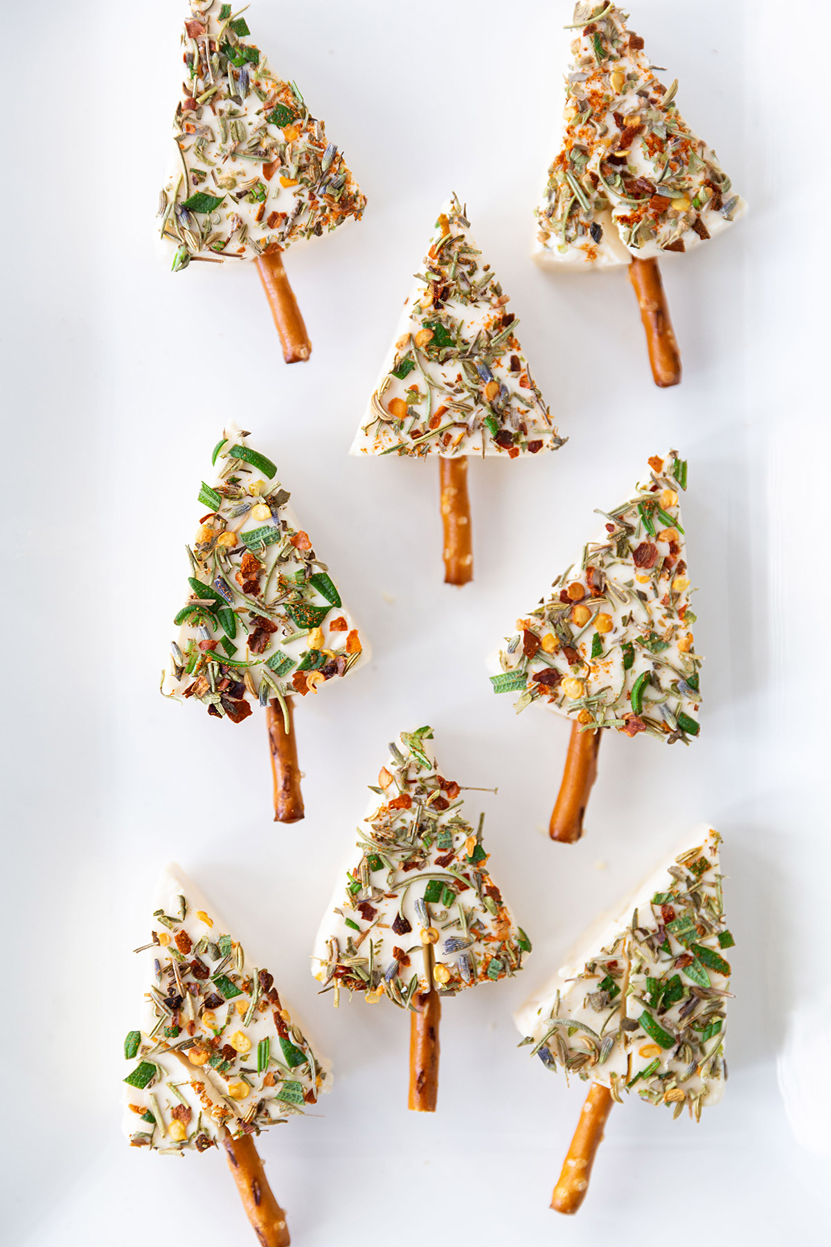 Holiday Cheese Trees Appetizer for Christmas