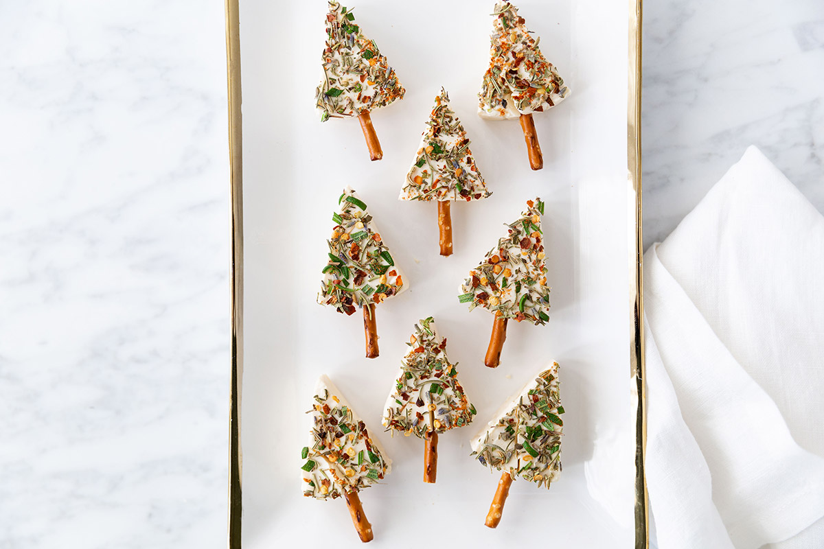 Christmas Cheese Trees Appetizer