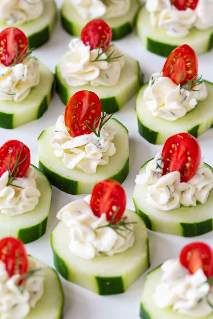 Cucumber Bites with Cream Cheese