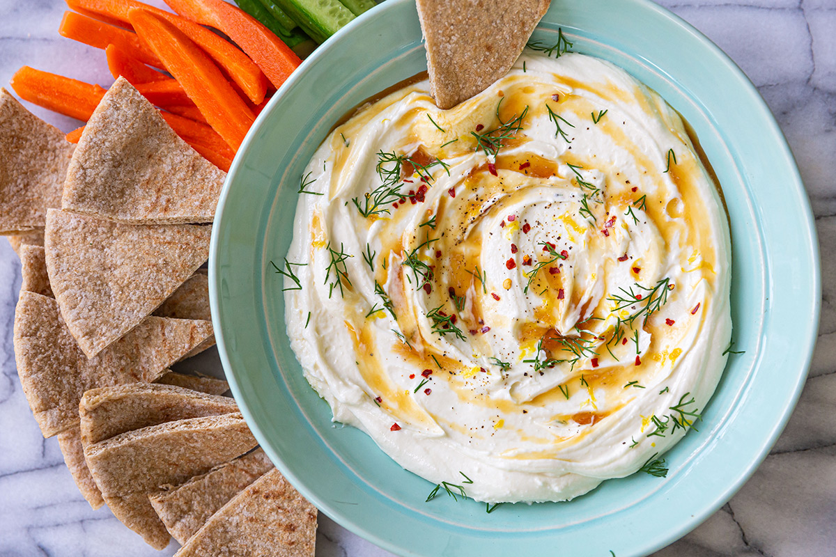 creamy whipped feta dip