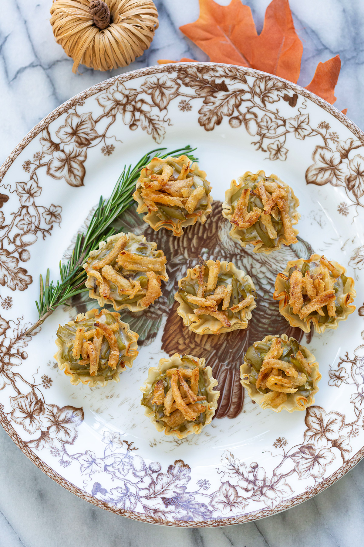 Thanksgiving Green Bean Casserole Appetizer Bites