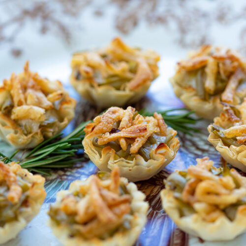 green bean casserole bites