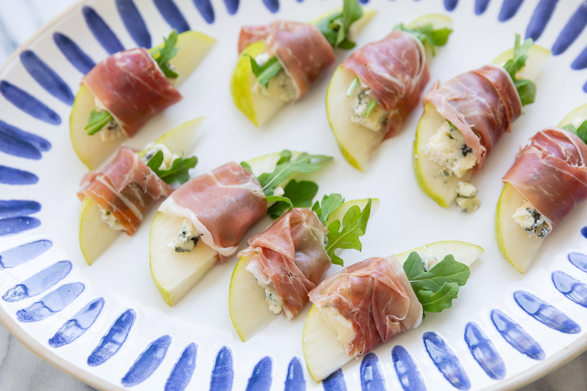 Pear Appetizer with Prosciutto