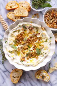 garlic and herb cheese appetizer