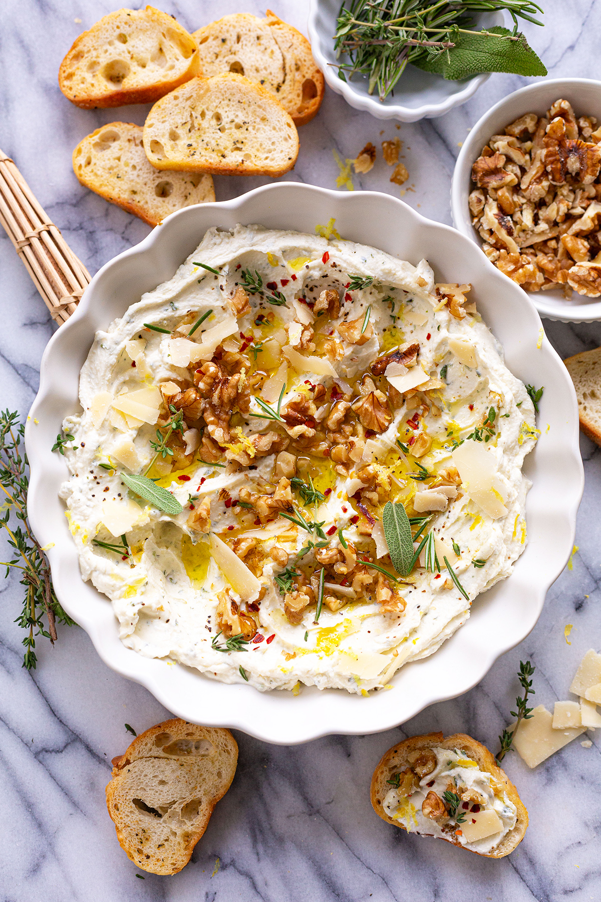 Garlic and Herb Cheese Appetizer (with Boursin)